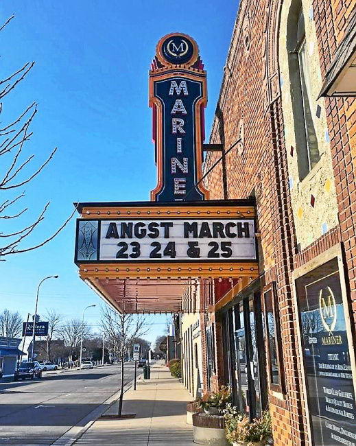 Mariner Theatre - 2020 Photo Of Amazing Marquee (newer photo)